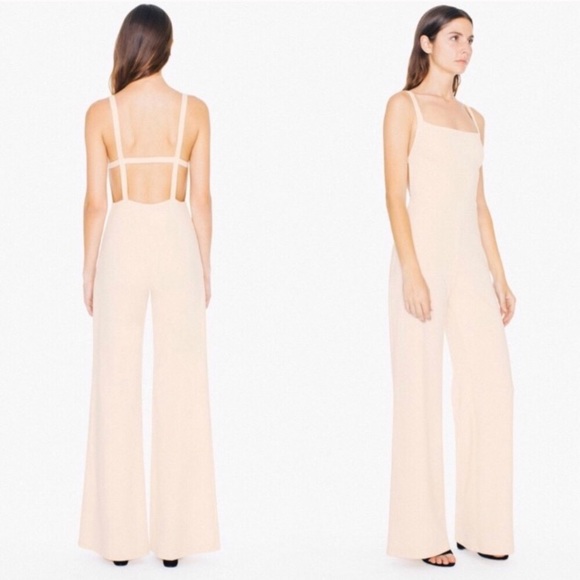 American Apparel Pants - American Apparel Harper Wide Leg Jumpsuit
